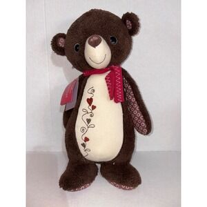 Hallmark Artist Collection Hugs & Stitches Bear‎ Plush Stuffed Animal Toy